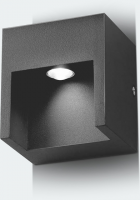 Luxmainer Crelex serija Reflektor led Crelex 1x3W/85Lm/6400K/IP54 Sivi LR08-0120