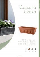 GreenPlast Cassetta Greka Saksija za cvijece Brown
