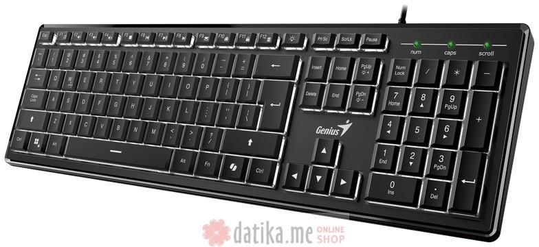 GENIUS SlimStar 820 Wireless USB US crna tastatura  в Черногории