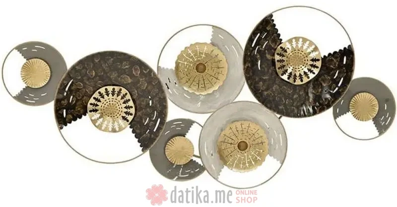 INART ZIDNA DEKORACIJA METAL MULTICOLOR 119X5X55cm