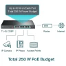 TP-Link TL-SL1226P 24-Port 10/100Mbps + 2-Port Gigabit Unmanaged PoE+ Switch