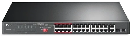 TP-Link TL-SL1226P 24-Port 10/100Mbps + 2-Port Gigabit Unmanaged PoE+ Switch