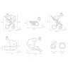 KUNERT MOLTO KOLICA ZA BEBE SET 2U1 CRNI RAM в Черногории