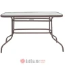 PAKKETO STO Valor pakoworld table metal brown-glass 120x70x70cm