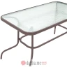 PAKKETO STO Valor pakoworld table metal brown-glass 120x70x70cm