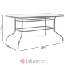 PAKKETO STO Valor pakoworld table metal brown-glass 120x70x70cm