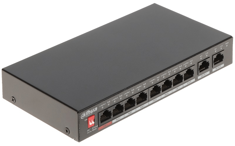 Dahua PFS3010-8ET-96-V2 8 port Ethernet PoE switch в Черногории