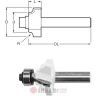 Makita D-48577 Glodalo za dvostruke ivice 28.6X12.7X50.8MM