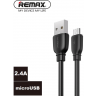Remax RC-138m Micro USB Kabl 2.4A 1m crni