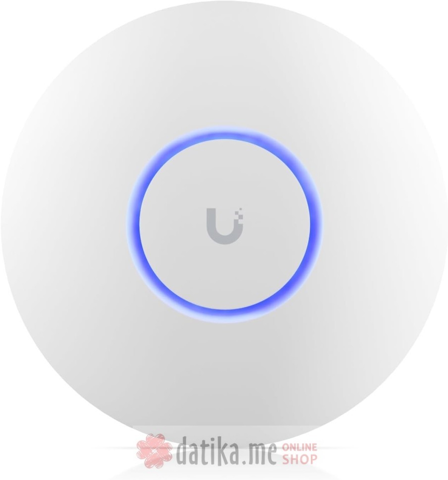 UBIQUITI UniFi U6+ Compact WiFi6 Access Point with 300+ client capacity, PoE, 9W, GbE RJ45 port (U6 PLUS)