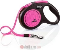 Flexi Povodac New Neon Medium Tape 5M Pink 