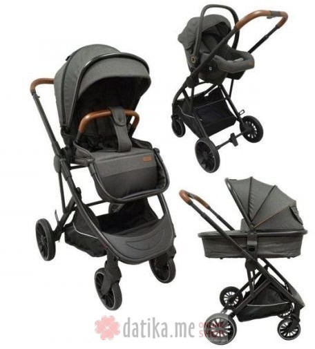 BBO Kolica za bebe Neo 3u1 dark grey