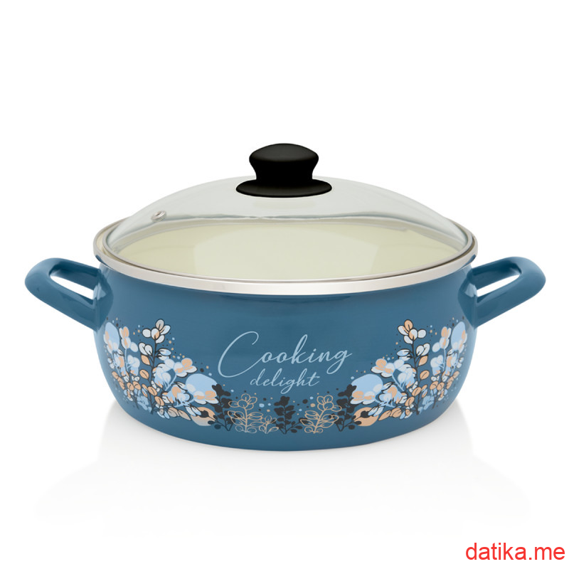 Metalac plitka šerpa BLUE COOKING DELIGHT 24 cm/5.3 lit