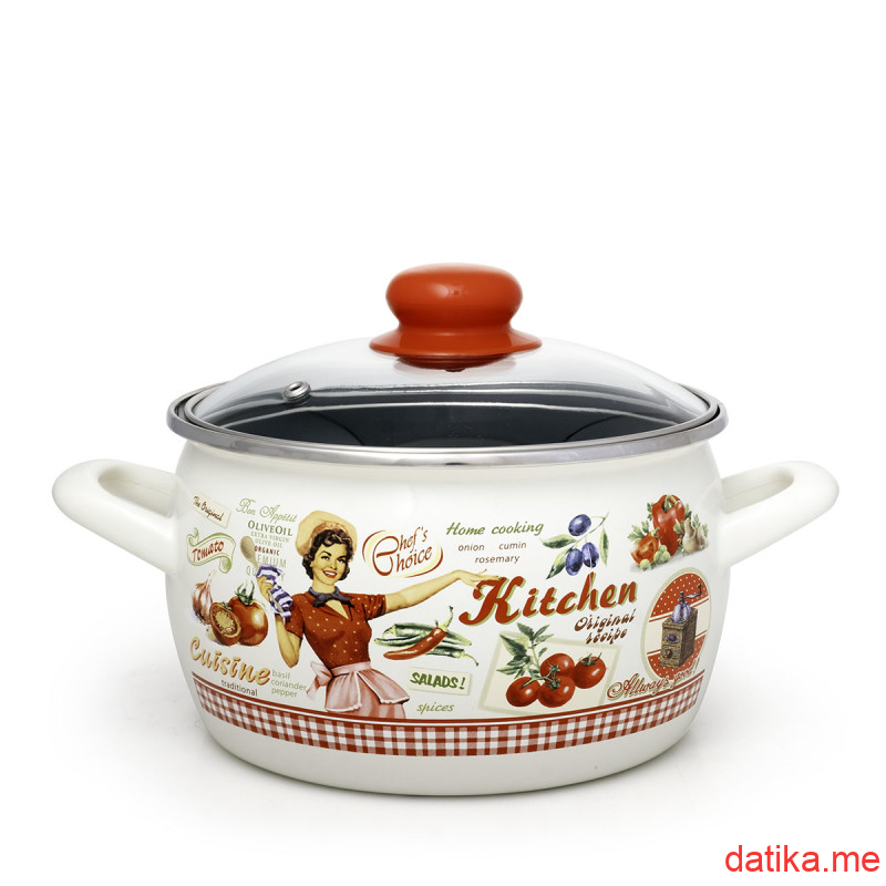 Metalac duboka šerpa RASPJEVANA KUVARICA 14 cm/1.65 lit