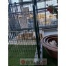 Emix Garden Stub za ogradu sa stopom 40x60x1300mm,plast. zelena RAL6005