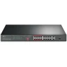 TP-Link TL-SL1218P 16-Port 10/100 Mbps + 2-Port Gigabit Rackmount Switch