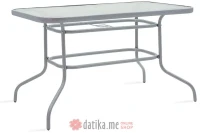 PAKKETO STO Valor pakoworld table metal grey-glass 120x70x70cm