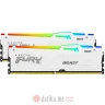 KINGSTON DIMM DDR5 64GB (2x32GB kit) 5600MT/s KF556C36BWEAK2-64 Fury Beast RGB White Expo 