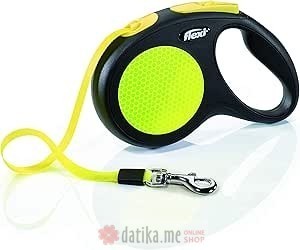Flexi Povodac New Neon Medium Tape 5M Yellow