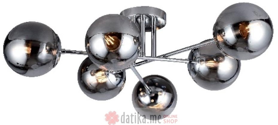 Elmark Plafonska svjetiljka Ermina 6xE14 40W hrom Elmark