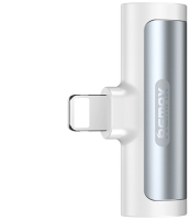 Remax Kabl RL-LA03i 2u1 iPhone - Audio 3,5mm adapter bijeli 