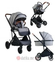 BBO Kolica za bebe Neo 3u1 light grey