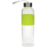 DOMY Staklena boca (borosilikatno staklo) 600ml, zelen silikon