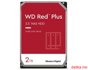 WD Red Plus HDD 2TB 3.5" SATA III, WD20EFZX