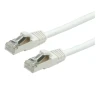 VALUE S/FTP Patch Cord Cat.6 (Class E), halogen-free, white, 0.5 m