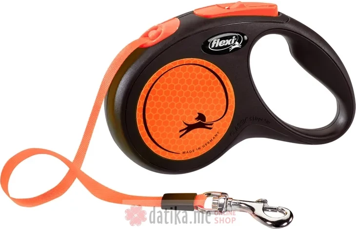 Flexi Povodac New Neon Small Tape 5M Orange