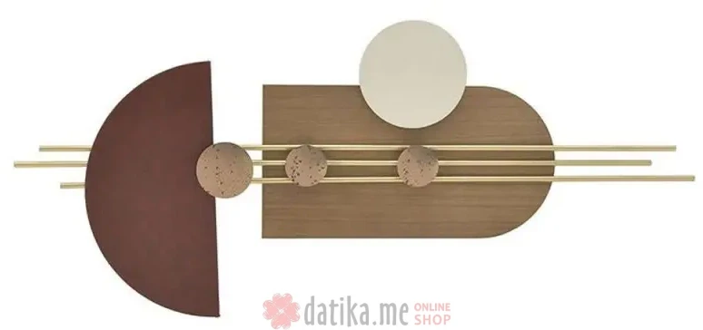 INART ZIDNA DEKORACIJA METAL/WOOD 95Χ4Χ40 cm