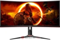 AOC CU34G2XP 34" WQHD 3440x1440 180Hz Gaming Curved Monitor 