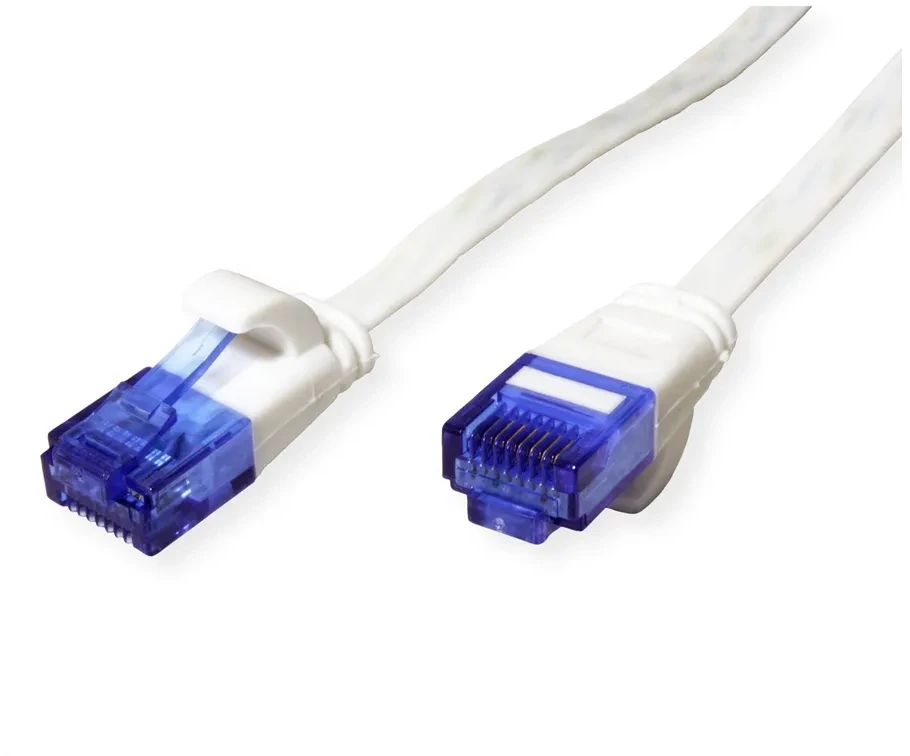 VALUE UTP Patch Cord, Cat.6A (Class EA), extra-flat, white, 3 m