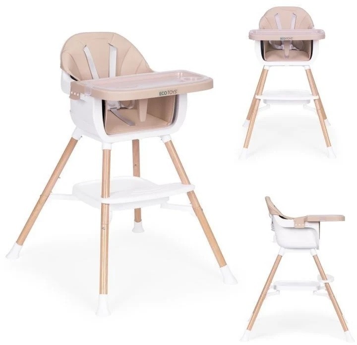 ECOTOYS Hranilica za bebe 2u1 Beige ECOTOYS Hranilica za bebe 2u1 Beige