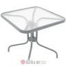 PAKKETO STO Watson pakoworld garden table metal grey-glass 80x80x70cm