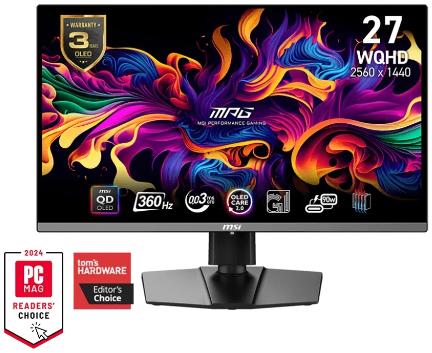 MSI MPG 271QRX QD-OLED 26.5" 2560x1440 360Hz Monitor в Черногории