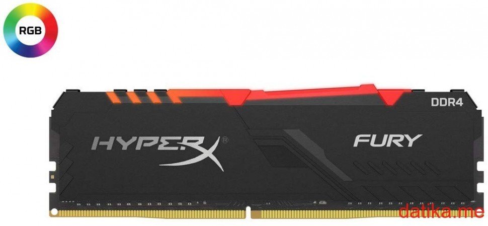 Kingston HyperX Fury RGB DDR4 8GB 3200MHz, HX432C16FB3A/8 в Черногории