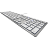 Cherry KC-6000 Slim tastatura, bela/srebrna 