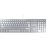 Cherry KC-6000 Slim tastatura, bela/srebrna 