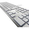 Cherry KC-6000 Slim tastatura, bela/srebrna 