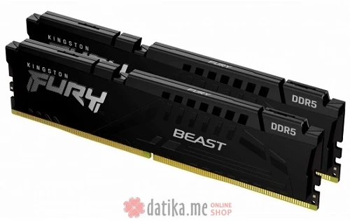 Kingston 64 GB DDR5 6000MT/s Fury Beast Heatsink, KF560C30BBK2-64   в Черногории