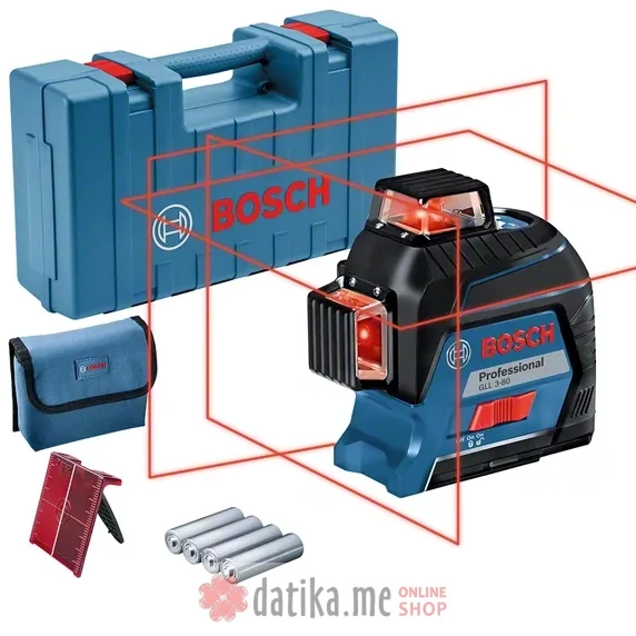 BOSCH Laser linijski crveni 360c 30/120m GLL 3-80+ kofer