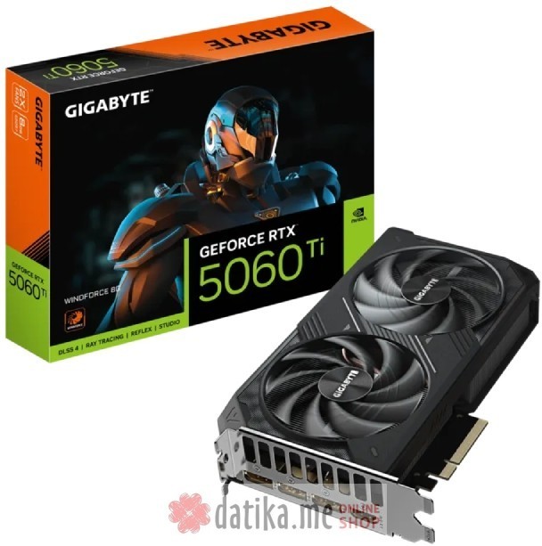 GIGABYTE 128bit GV-N506TWF2-8GD nVidia GeForce RTX 5060 Ti WINDFORCE 8GB rev. 1.0 