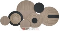 INART ZIDNA DEKORACIJA WOODEN NATURAL/BLACK 67X2X34cm