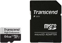 Transcend TS64GUSD350V Memory Card, microSD, 64GB