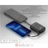 Swissten Powerbank 10 000 mAh 22.5W, built-in cables USB-C and Lightning