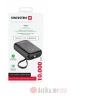 Swissten Powerbank 10 000 mAh 22.5W, built-in cables USB-C and Lightning