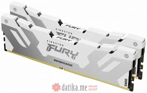 Kingston 64 GB DDR5 6400MT/s Fury Renegade WHITE Edition Heatsink, KF564C32RWK2-64  