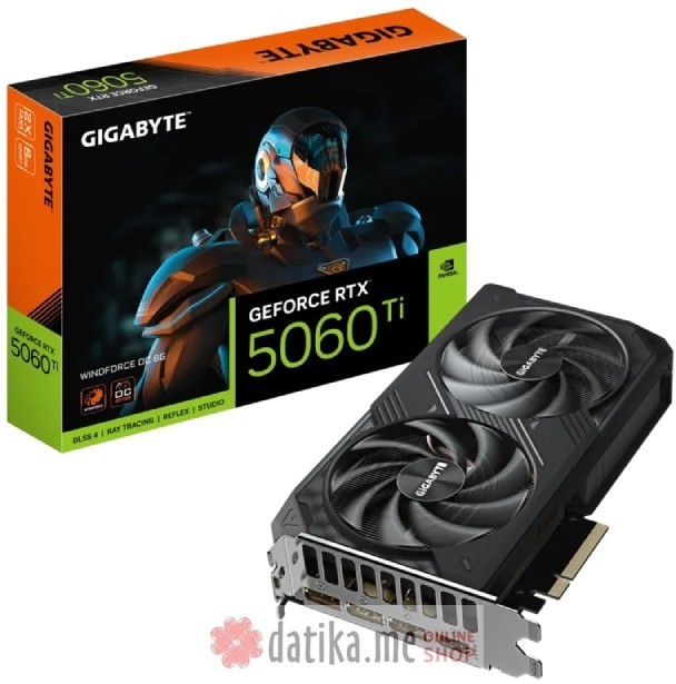 GIGABYTE GV-N506TWF2OC-8GD nVidia GeForce RTX 5060 Ti WINDFORCE 8GB 128bit rev. 1.0 