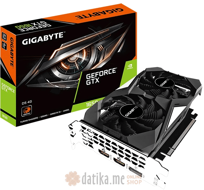 Gigabyte nVidia GeForce GTX 1650 D5 4GB 128bit rev.1.0, GV-N1650D5-4GD in Podgorica Montenegro